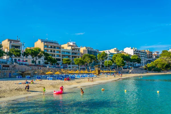 Porto Cristo Španělsko Května 2017 Pláž Porto Cristo Mallorca Spai — Stock fotografie