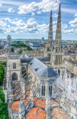 Cathedrale Saint-Andre de Bordeaux Bordeaux, Frangı havadan görünümü