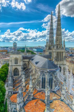 Cathedrale Saint-Andre de Bordeaux Bordeaux, Frangı havadan görünümü