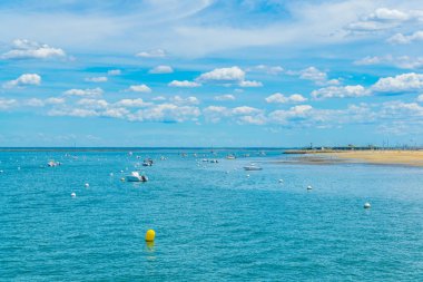 Frangı Arcachon koyu sahil şeridi