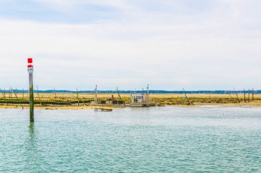 Bataklıklar ve Ile aux Oiseaux Arcachon, Frangı yakınındaki çiftliklerde istiridye
