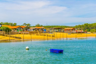 Frangı Arcachon koyu sahil şeridi