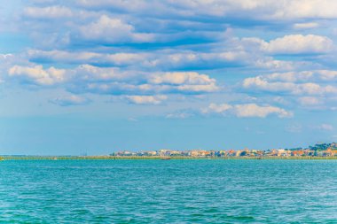 Frangı Arcachon koyu sahil şeridi