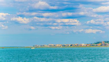 Frangı Arcachon koyu sahil şeridi