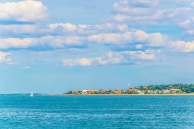 Frangı Arcachon koyu sahil şeridi