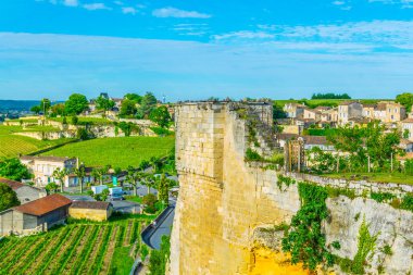 Saint Emilion, Frangı Porte Brunet çevresinde tarihi Hisar/Kale