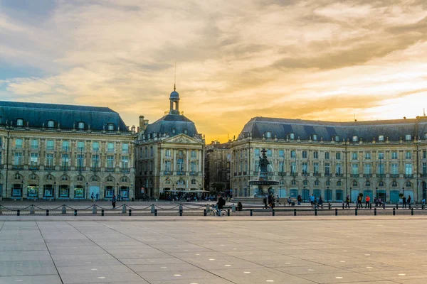 View Place Bourse Bordeaux Franc — Stock Photo, Image