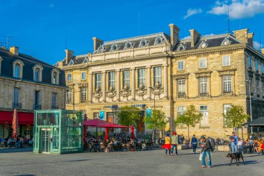 BORDEAUX, FRANCE, MAY 14, 2017: Place de la Victoire in Bordeaux, Franc