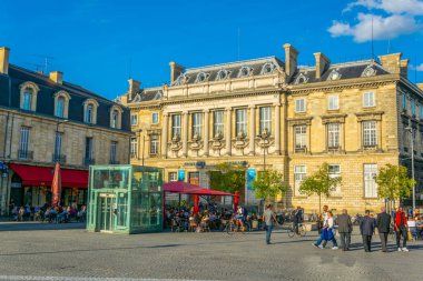 BORDEAUX, FRANCE, MAY 14, 2017: Place de la Victoire in Bordeaux, Franc