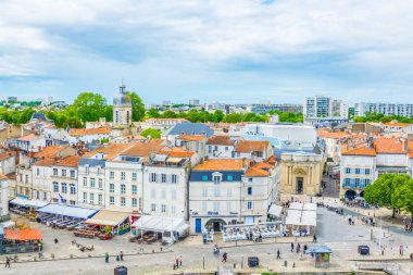 La Rochelle, Fransa, 12 Mayıs 2017: Görünüm, eski liman, La Rochelle, Frangı