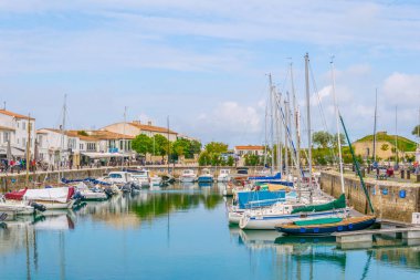 Saint Martin De Re, Fransa, 13 Mayıs 2017: Port Saint Martin de Re Frangı adlı görünümünü