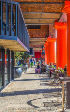 Albert dock Liverpool güneşli gün boyunca, Englan