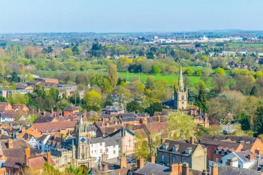 Warwick, Englan havadan görünümü