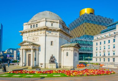 Hall of Memory, Library of Birmingham and Baskerville house, Englan clipart