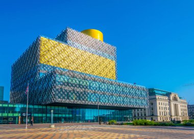 Library of Birmingham and Baskerville house, Englan clipart
