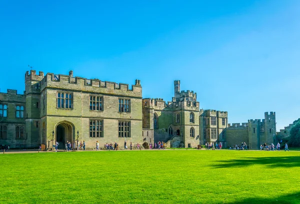 Innenhof Der Warwick Burg Englisch — Stockfoto