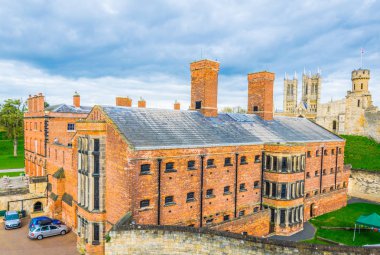 Lincoln Kalesi, Englan sur üzerinde görüntülendi Lincoln cathedral