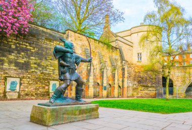 Robin Hood Nottingham, Englan heykeli