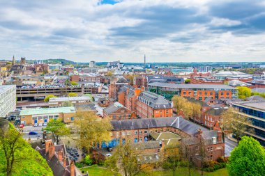 Nottingham, Englan havadan görünümü