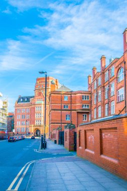Bir klasik tuğla ev Manchester, Englan sokak görünümü