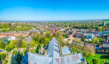 Warwick Kalesi, Englan havadan görünümü