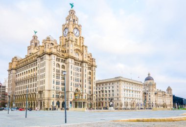 Liverpool, Englan üç Graces bina