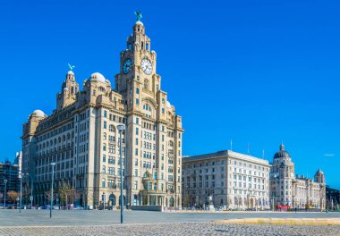 Liverpool, Englan üç Graces bina