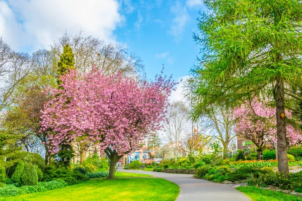 Jardim Castelo Leicester Englan — Fotografia de Stock