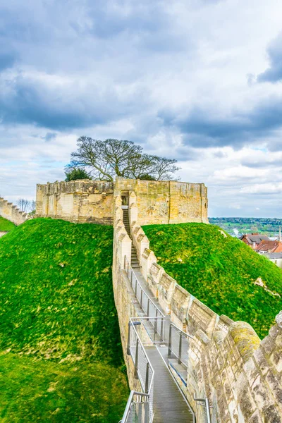 Rampart Lincoln Castle Englan — Stock Photo, Image