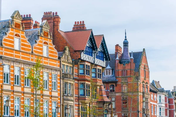 Vue Des Maisons Historiques Dans Vieille Ville Nottingham Angleterre — Photo