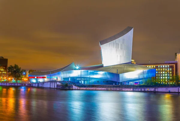 Imperiální Válečné Muzeum Sever Manchesteru Během Noci Englan — Stock fotografie