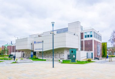 Liverpool, Birleşik Krallık, 6 Nisan 2017: görünüm Liverpool Üniversitesi, Englan