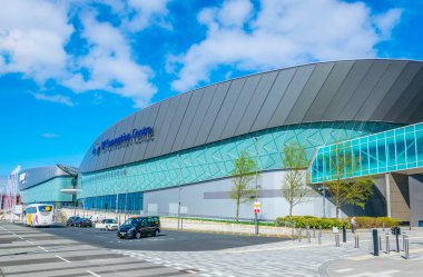 Liverpool, Englan Echo convention center görünümünü Liverpool, Birleşik Krallık, 7 Nisan 2017: