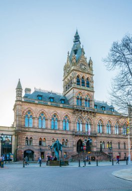 Belediye Merkez Chester, Englan görünümünü Chester, İngiltere, 7 Nisan 2017: