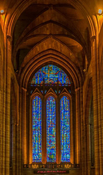 Liverpool Reino Unido Abril 2017 Interior Catedral Liverpool Inglaterra — Fotografia de Stock