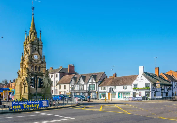 Stratford Avon Verenigd Koninkrijk April 2017 Uitzicht Het Centrale Plein — Stockfoto