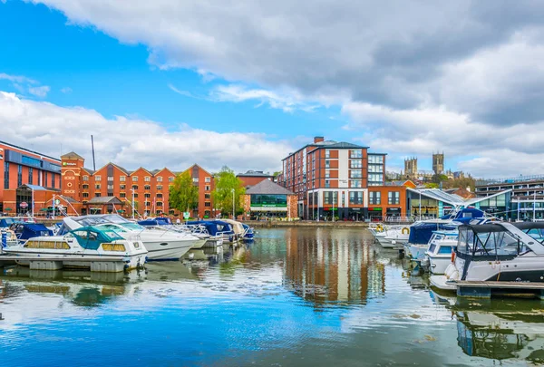 Lincoln Storbritannien April 2017 Riverside Brayford Pool Lincoln Englan — Stockfoto