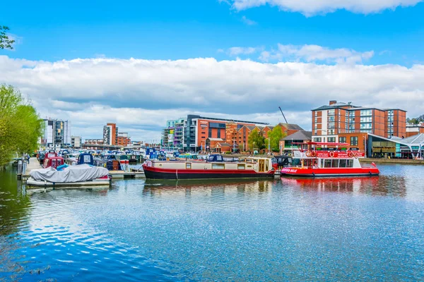 Lincoln Storbritannien April 2017 Riverside Brayford Pool Lincoln Englan — Stockfoto