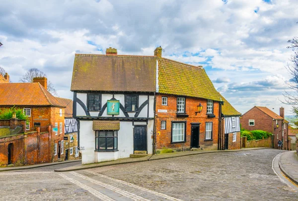 Lincoln United Kingdom April 2017 Blick Auf Ziegelhäuser Lincoln Englan — Stockfoto