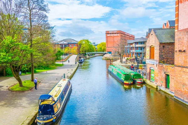 Nottingham Storbritannien April 2017 Utsikt Över Kanal Nottingham Englan — Stockfoto