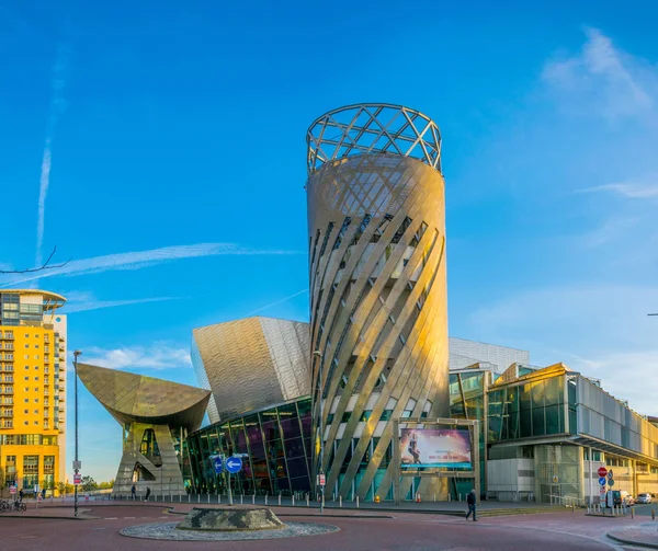 Manchester Reino Unido Abril 2017 Vista Teatro Lowry Manchester Inglaterra — Fotografia de Stock