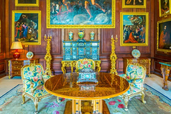 Stamford Verenigd Koninkrijk April 2017 Interieur Van Burghley House Buurt — Stockfoto