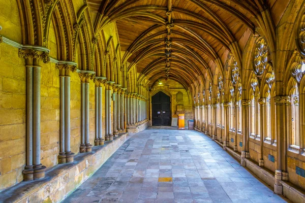 Lincoln Storbritannien April 2017 Korridor Monasterial Del Lincoln Katedralen Englan — Stockfoto