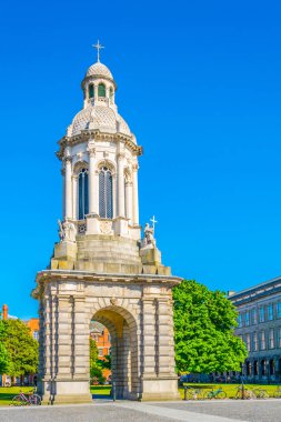Campanile trinity college Kampüsü Dublin, irelan içinde