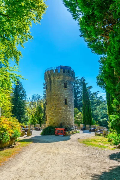 Ένα Πύργο Φρουρά Μέσα Από Κτήμα Powerscourt Στο Irelan — Φωτογραφία Αρχείου
