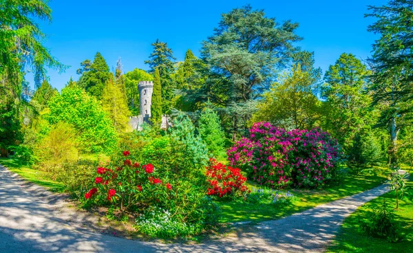 Uma Torre Guarda Dentro Propriedade Powerscourt Irelan — Fotografia de Stock