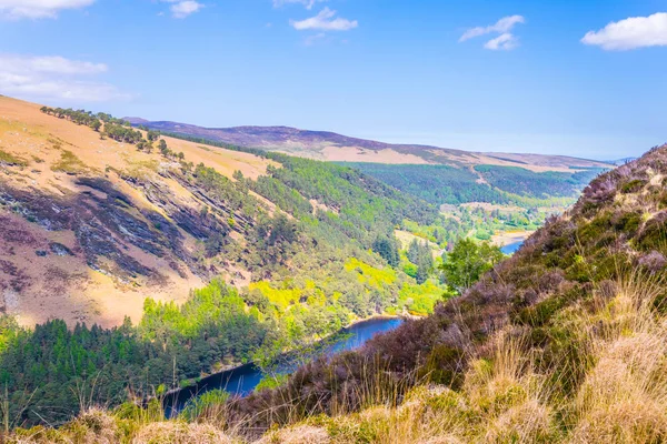 Luftaufnahme Des Oberen Sees Glendalough Irland — Stockfoto