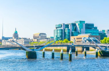 Sean O'Casey köprüden river Liffey Dublin, irelan
