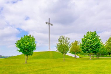 Dublin, Irelan Phoenix Park'ta Papa'nın Haç görünümü