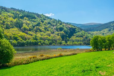 Görünümü alt gölün Glendalough, İrlanda